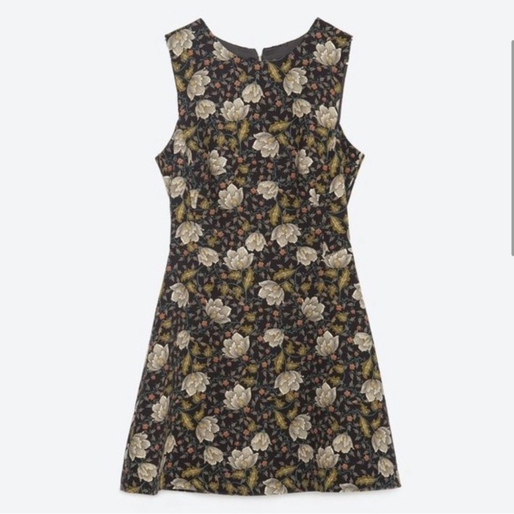 Zara Floral Sleeveless Dress